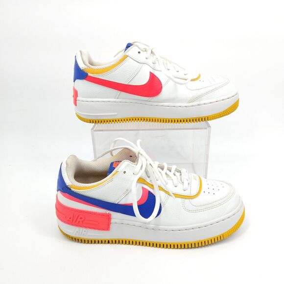 Nike Shoes - Nike Air Force 1 Low Shadow Shoes Womens Size 9 White Crimson CI0919-105